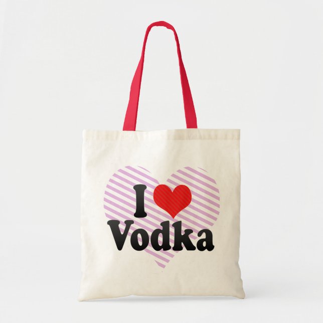 Bolso De Tela Amo la vodka (Frente)