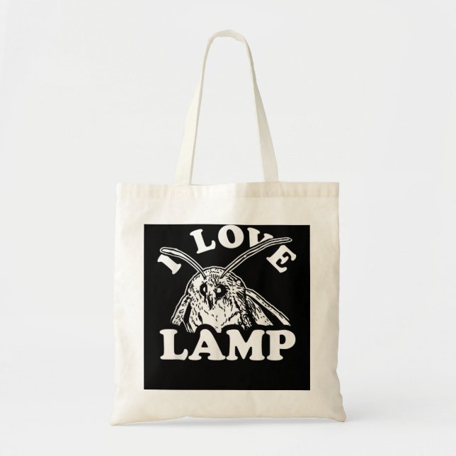 Bolso De Tela Amo Lamp Moth Meme Mentes divertidas Tee (Frente)