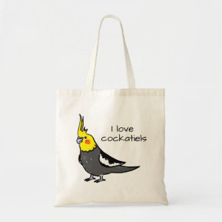 Bolso De Tela Amo las cacatúas grises normales