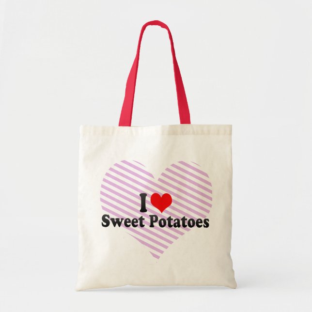 Bolso De Tela Amo las patatas dulces (Frente)