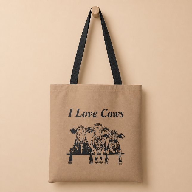 Bolso De Tela Amo las Vacas (Subido por el creador)