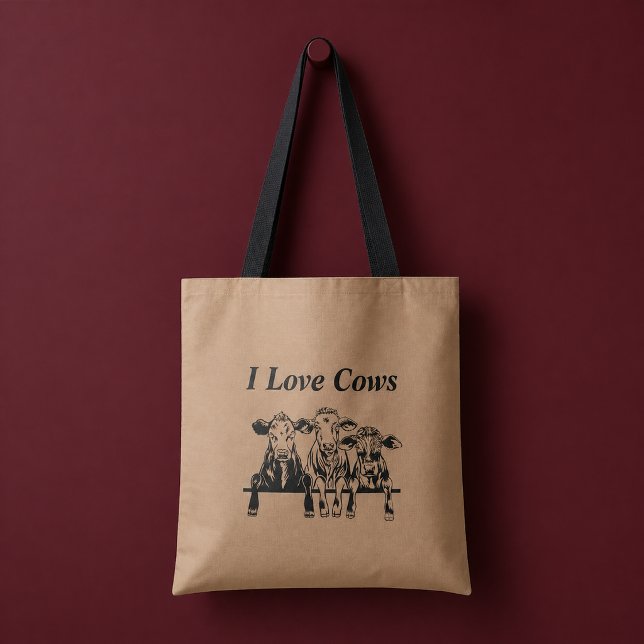 Bolso De Tela Amo las Vacas (Subido por el creador)