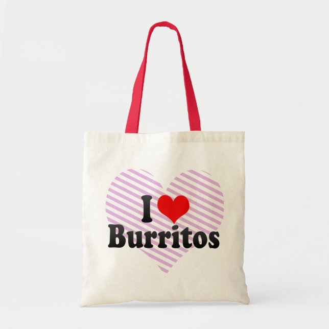 Bolso De Tela Amo los Burritos (Frente)