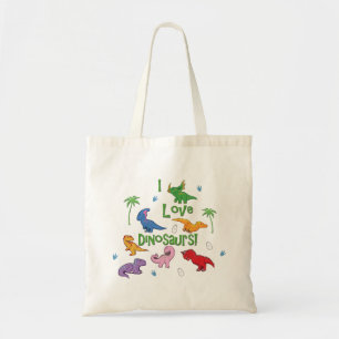 Bolso De Tela ¡Amo Los Dinosaurios! (Cuto)