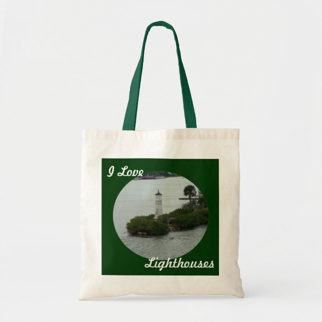 Bolso De Tela Amo los faros (Frente)