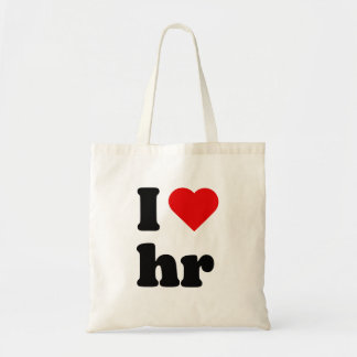 Bolso De Tela amo los recursos humanos