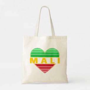 Bolso De Tela Amo Mali, corazón maliense