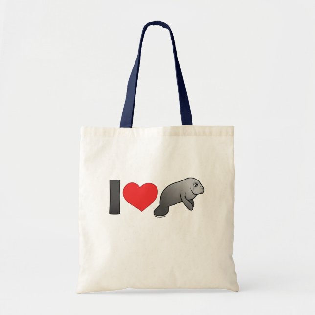 Bolso De Tela Amo Manatees (Frente)