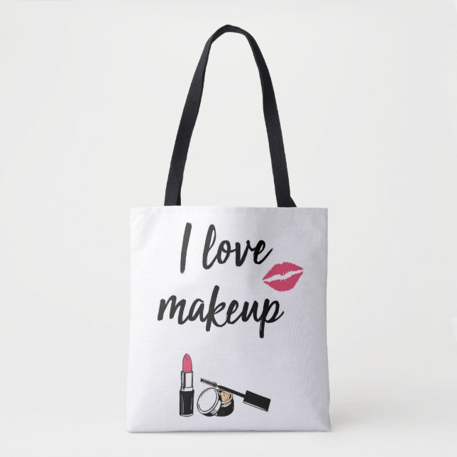 Bolso De Tela Amo maquillaje (Anverso)