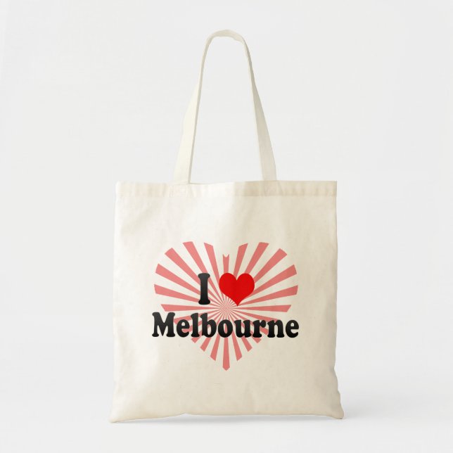 Bolso De Tela Amo Melbourne, Australia (Frente)