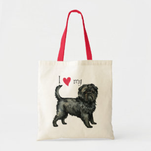Bolso De Tela Amo mi Affenpinscher