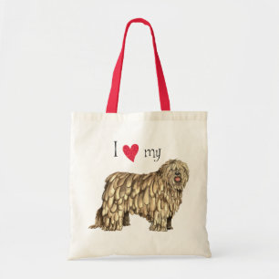 Bolso De Tela Amo mi Bergamasco