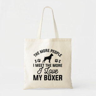 Bolso De Tela Amo Mi Boxer