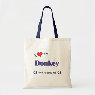 Bolso De Tela Amo mi burro (el burro masculino)