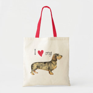 Bolso De Tela Amo mi Dachshund Wirehaired