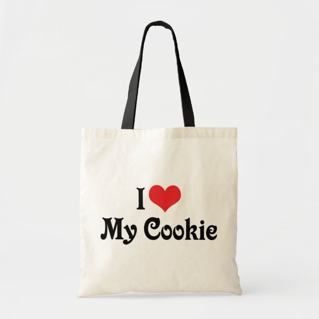 Bolso De Tela Amo mi galleta (Frente)