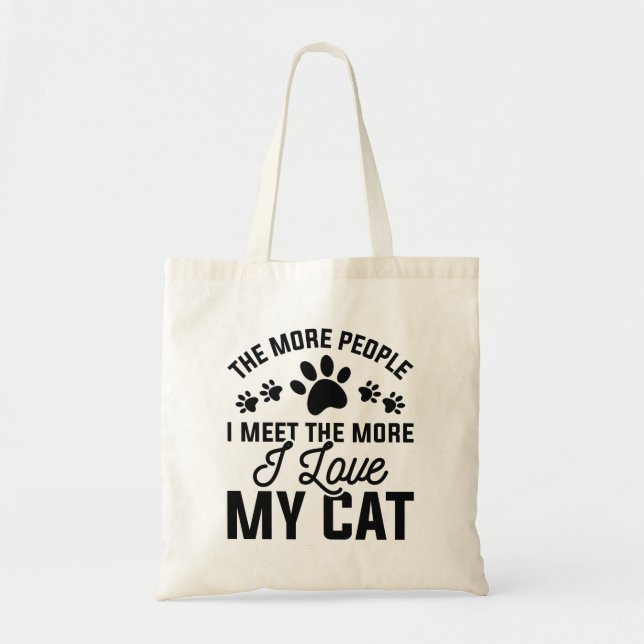 Bolso De Tela Amo Mi Gato (Frente)