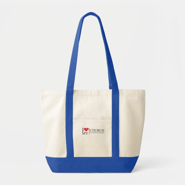 Bolso De Tela Amo mi iglesia (Frente)