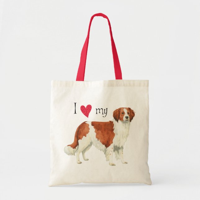 Bolso De Tela Amo mi Kooikerhondje (Frente)