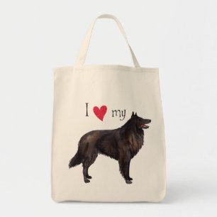 Bolso De Tela Amo mi perro pastor belga