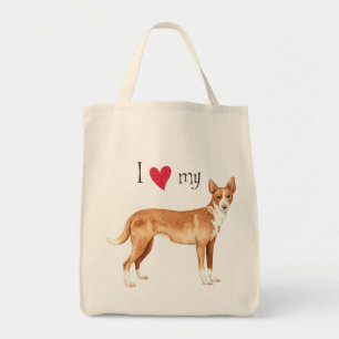 Bolso De Tela Amo mi Podengo portugués