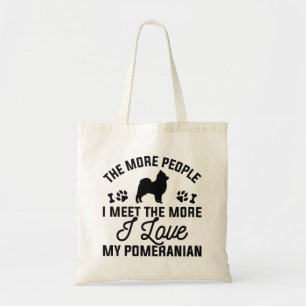 Bolso De Tela Amo Mi Pomerania
