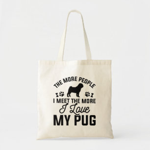 Bolso De Tela Amo Mi Pug