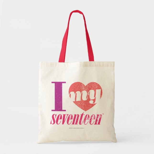 Bolso De Tela Amo mi rosa 17 (Frente)