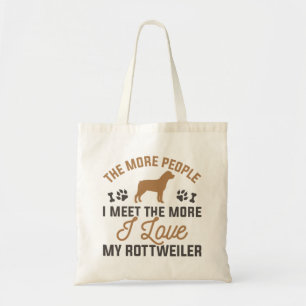 Bolso De Tela Amo Mi Rottweiler