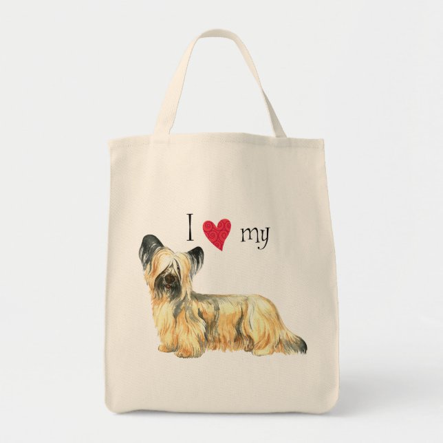 Bolso De Tela Amo mi Skye Terrier (Frente)