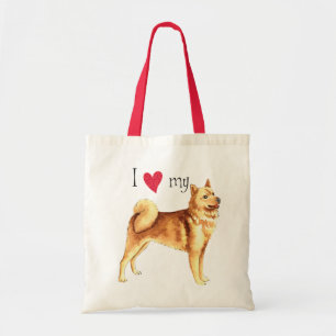 Bolso De Tela Amo mi Spitz finlandés