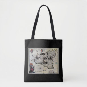 Bolso De Tela Amo Mis Ancestros Sicilianos Personalizado Tote