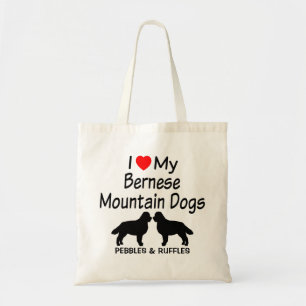 Bolso De Tela Amo Mis Dos Perros De Montaña Berneses
