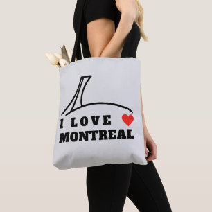 Bolso De Tela Amo Montreal