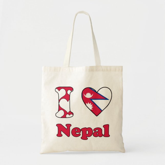 Bolso De Tela Amo Nepal (Frente)