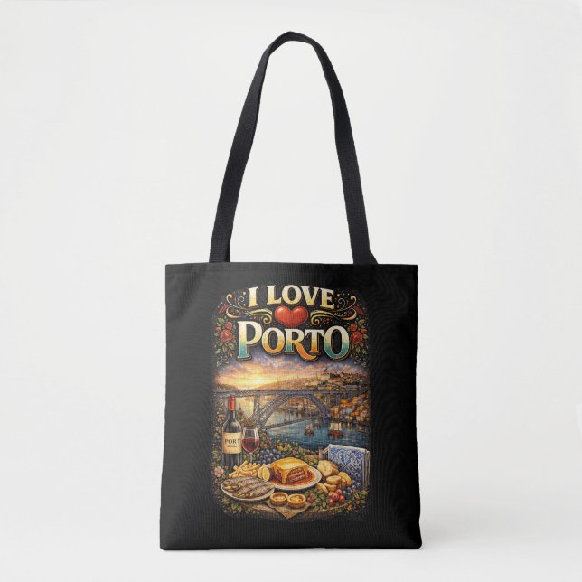 Bolso De Tela Amo Oporto (Anverso)