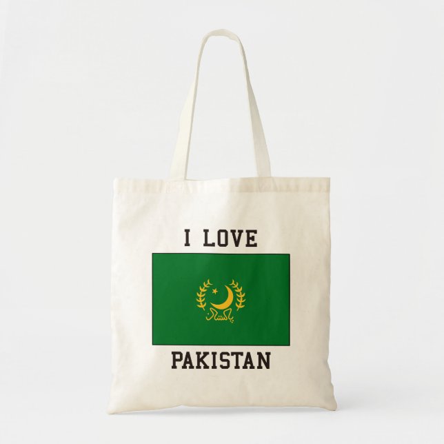 Bolso De Tela Amo Pakistán (Frente)