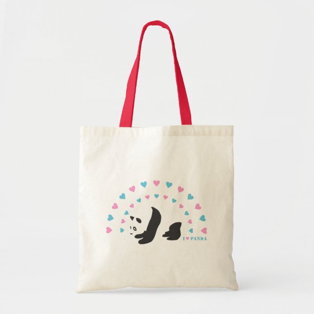 Bolso De Tela Amo Panda (Frente)