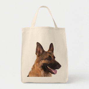 Bolso De Tela Amo pastor alemán de cachorro de cerdo de la bols