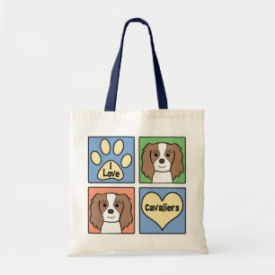 Bolso De Tela Amo perros de aguas de rey Charles arrogantes