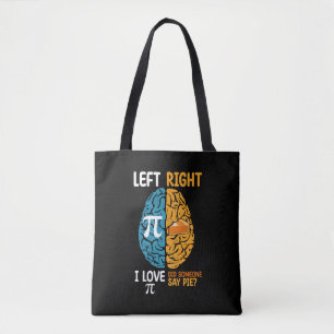 Bolso De Tela Amo Pi ¿Alguien dijo pastel Izquierda Derecha Cere