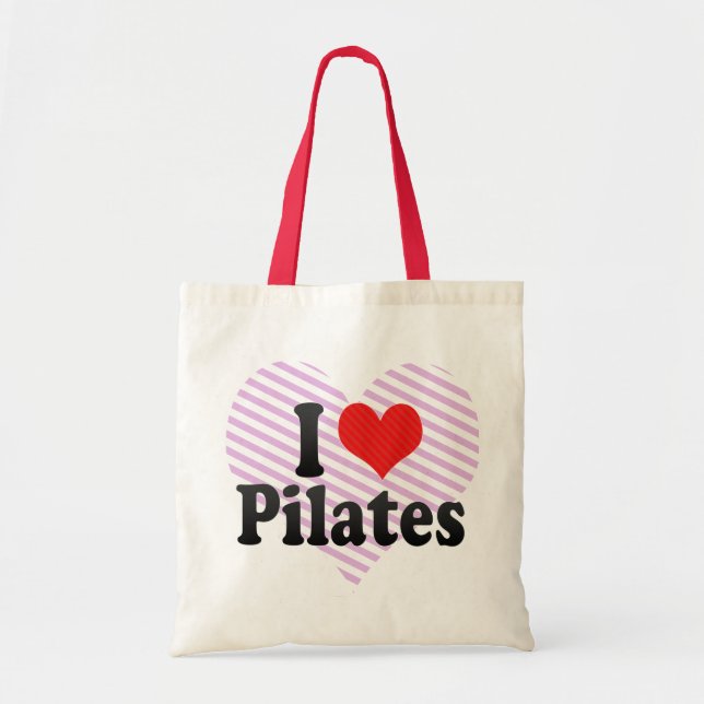 Bolso De Tela Amo Pilates (Frente)