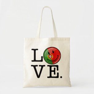 Bolso De Tela Amo Portugal Bandera sonriente