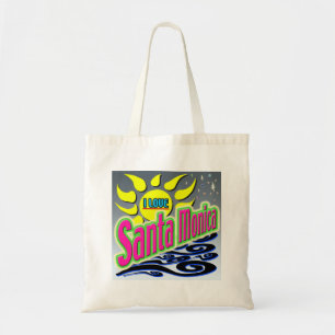Bolso De Tela "Amo Santa Monica: Sol de Noche" Bolsa!