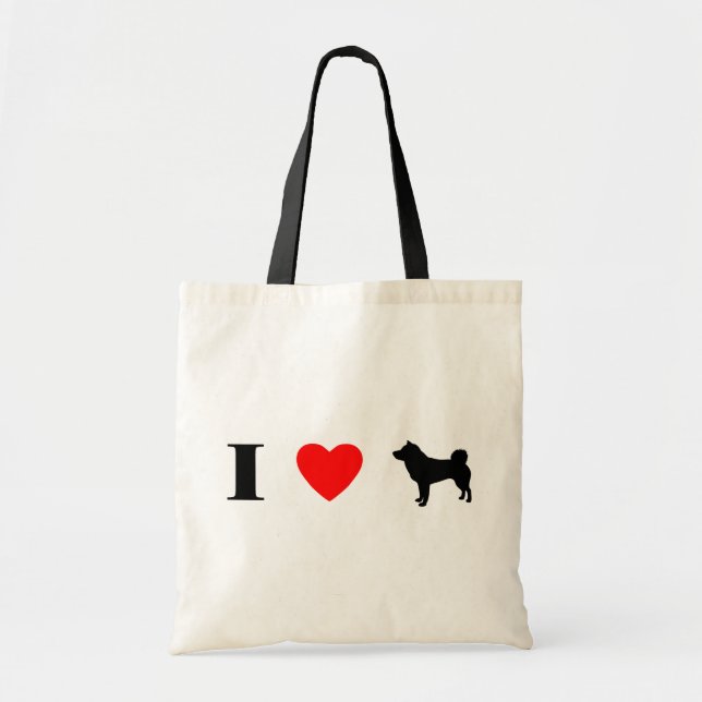 Bolso De Tela Amo Shiba Inus (Frente)
