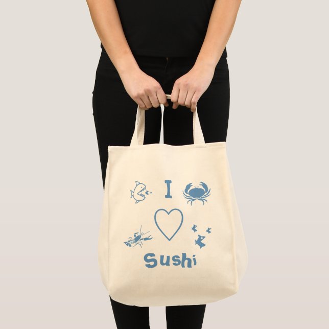 Bolso De Tela Amo Sushi (Anverso (producto))
