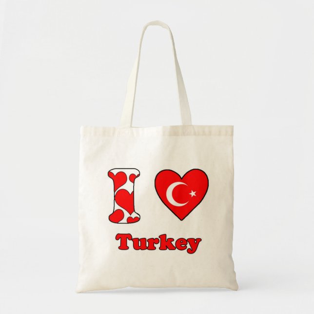 Bolso De Tela Amo Turquía (Frente)