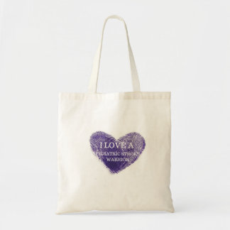 Bolso De Tela Amo un tote reutilizable del guerrero pediátrico