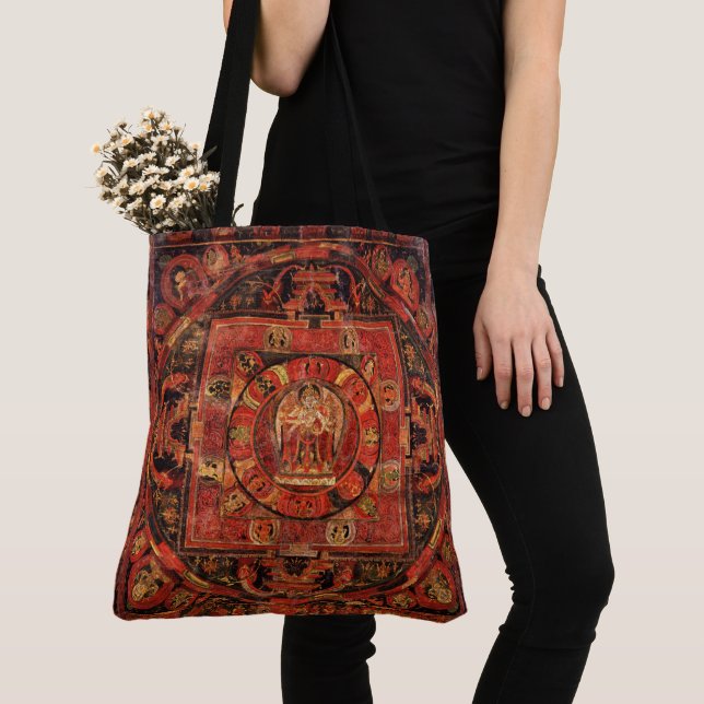 Bolso De Tela Amogapasha Mandala Tote Bag (Detalle)