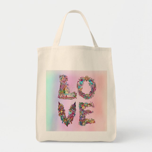 BOLSO DE TELA AMOR (Frente)